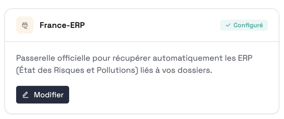 France ERP — intégration logiciels